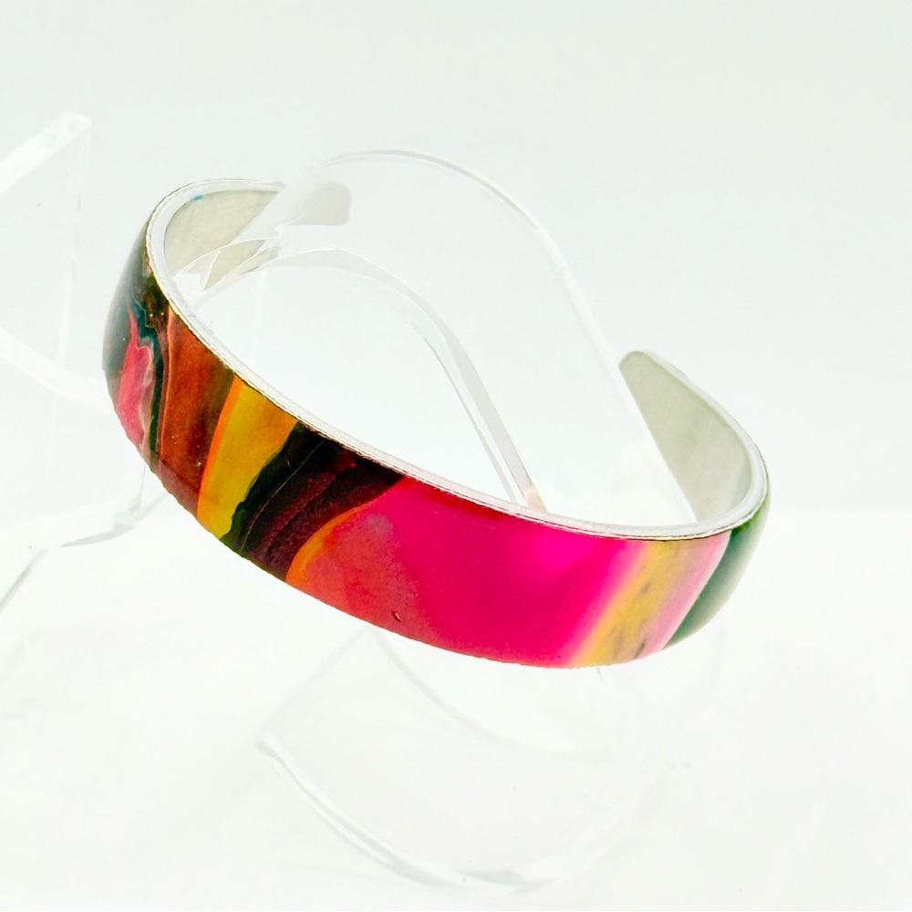 Vibrant Multicolor Cuff Bracelet - image 1